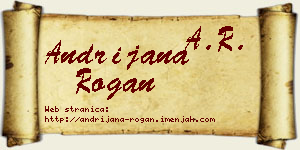 Andrijana Rogan vizit kartica